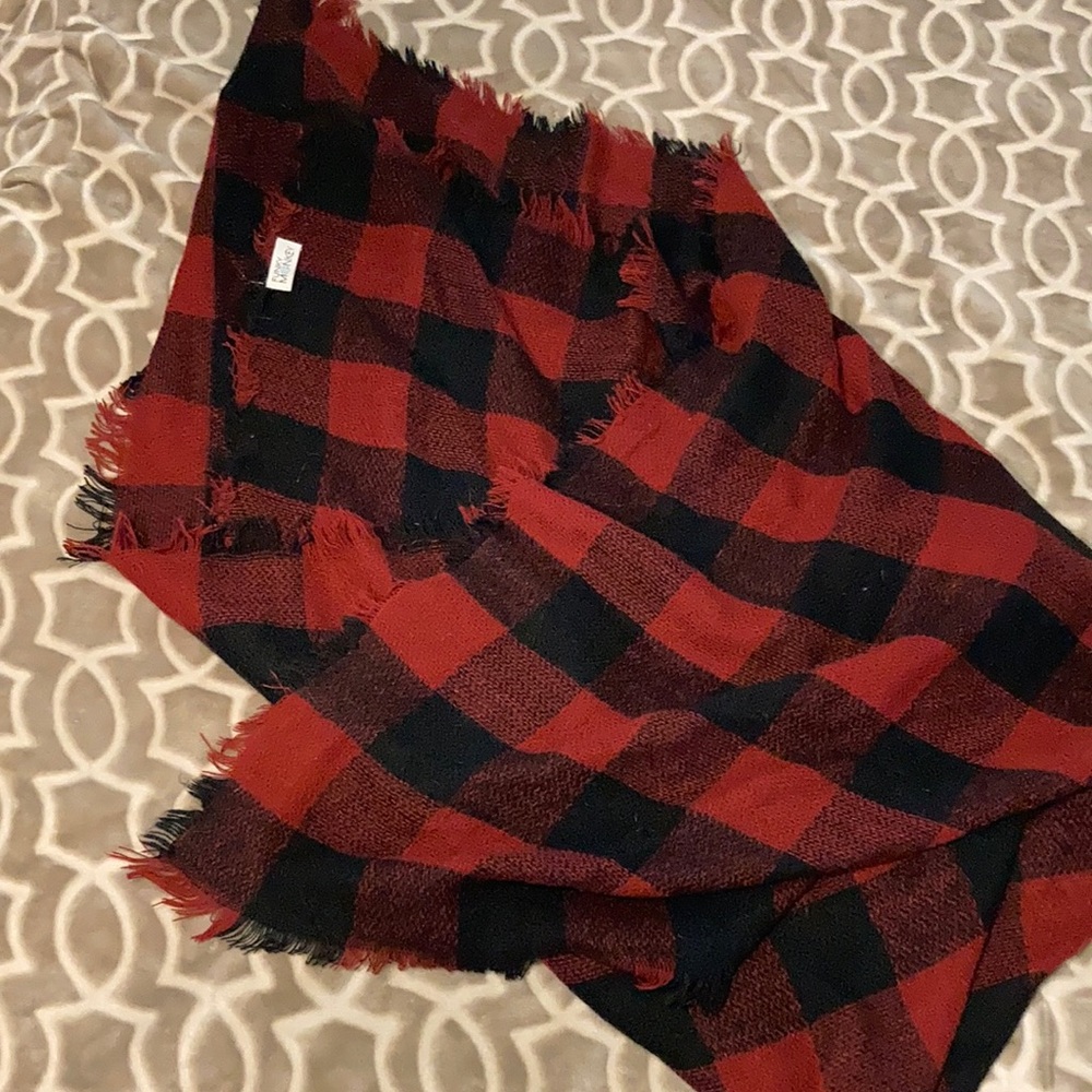 Funky Monkey Buffalo Plaid blanket scarf